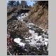 late winter water fall on rail trial